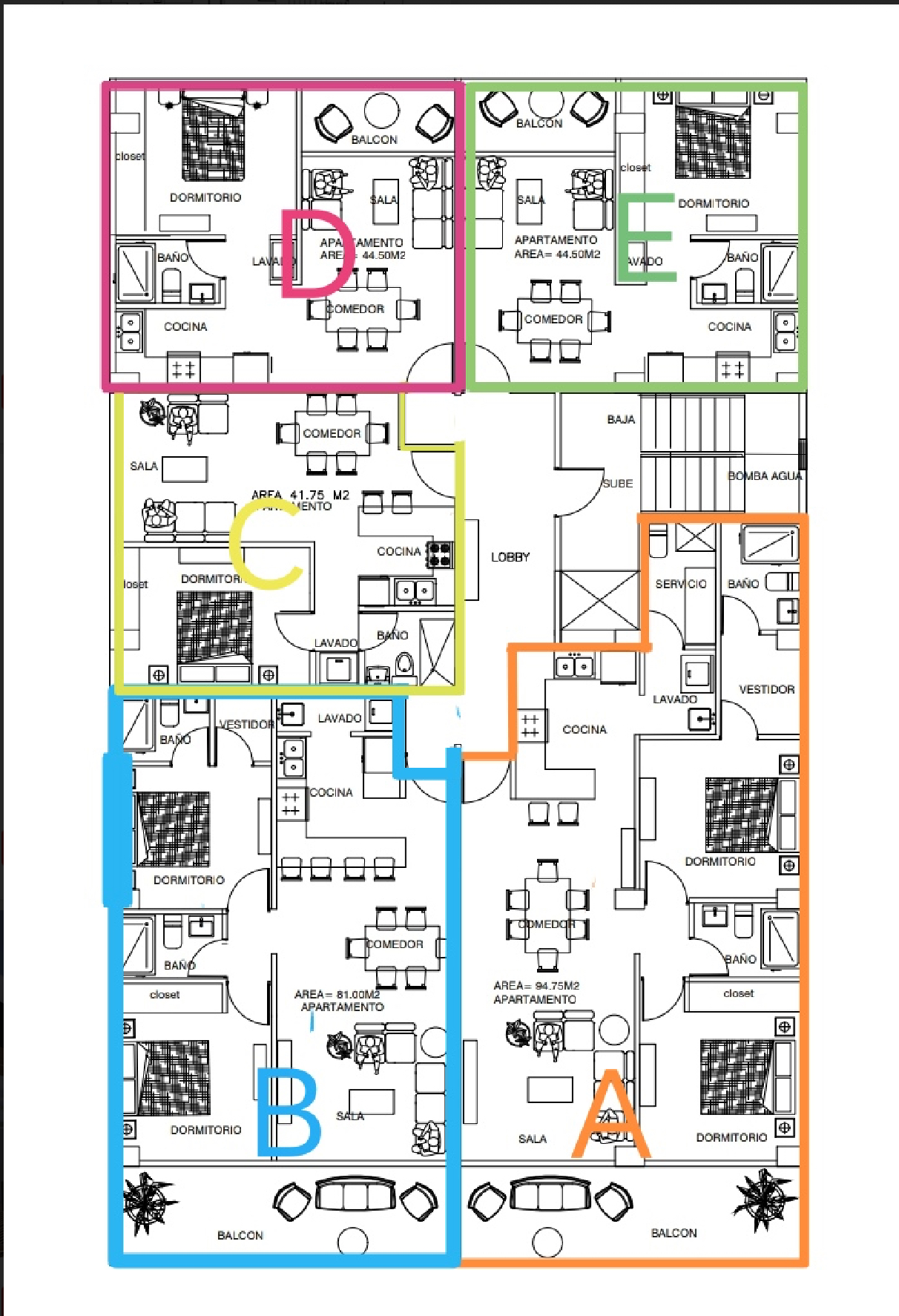 apartamentos - Proyecto frente al mirador sur José Contreras una  2