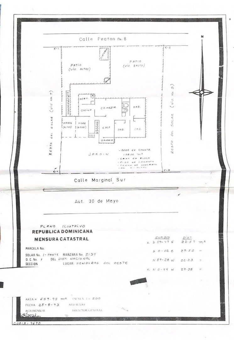 casas - CASA 2DO NIVEL (VISTA AL MAR) EN EL INVI, AUTOPISTA 30 DE MAYO + LOCAL + SOLAR E 8