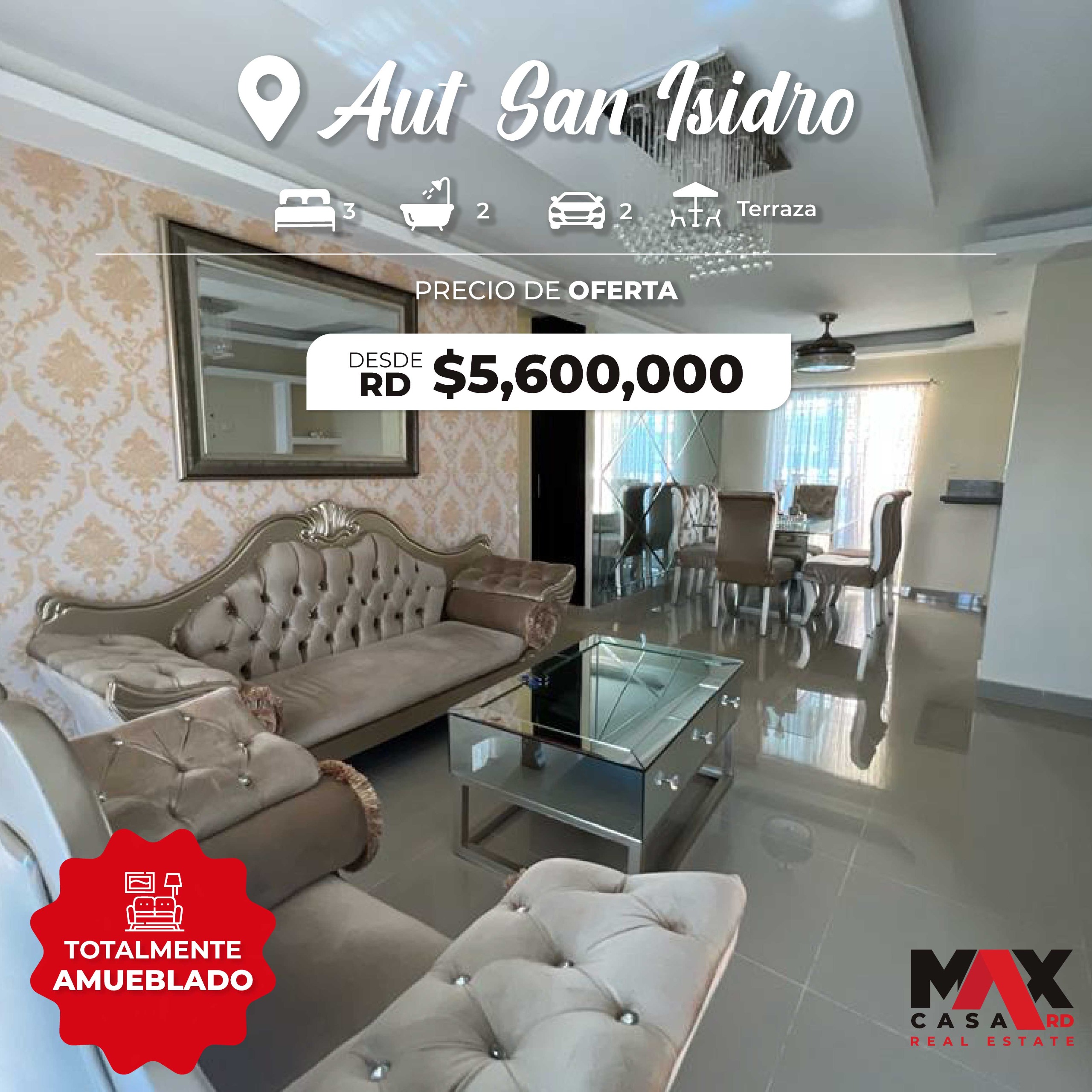 apartamentos - APARTAMENTO EN VENTA, AMUEBLADO 