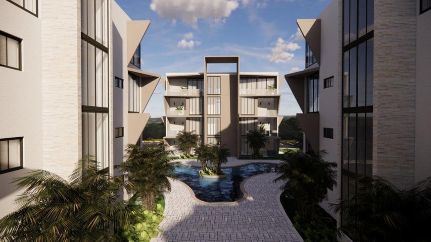 apartamentos - Proyecto en venta Punta Cana #23-985 un dormitorio, balcón, ascensor, BBQ.

 9