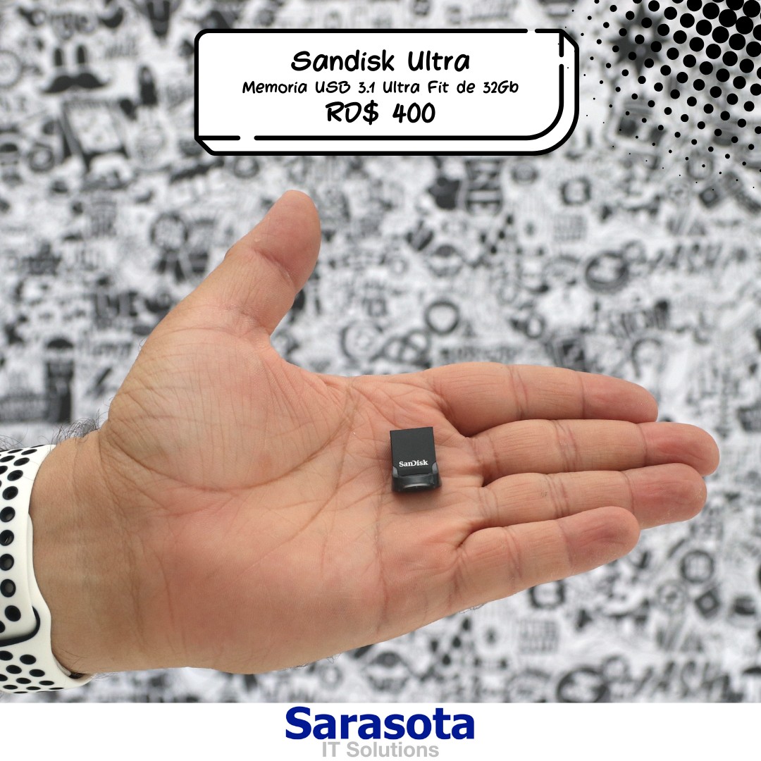 accesorios para electronica - Sandisk memoria USB 3.1 Ultra Fit de 32Gb