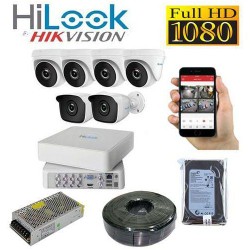 camaras y audio - Kit de cámaras de seguridad 1080p Hilook 0