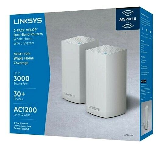 otros electronicos - ACCESS POINT LINKSYS MESH VELOP WIRELESS AC1200