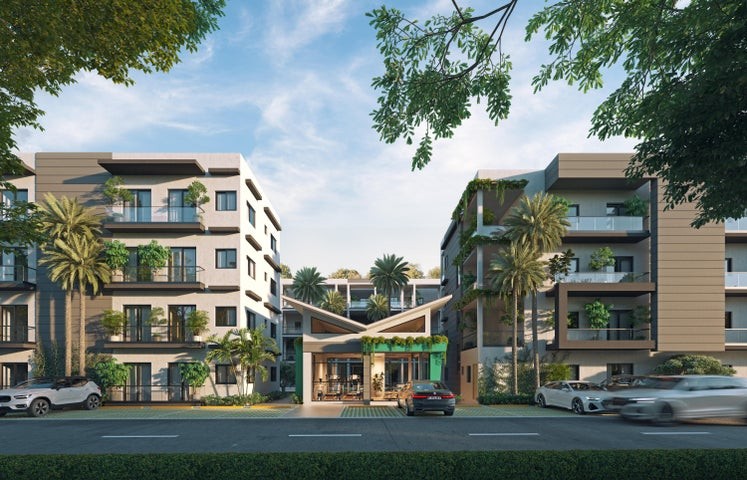 apartamentos - Proyecto en venta Punta Cana #24-1251 dos dormitorios, piscina, terraza.
 3