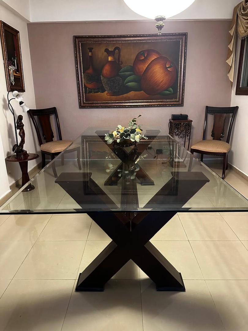 muebles y colchones - Base Mesa caoba  comedor para 10 personas ( SIN TOPE ) 2