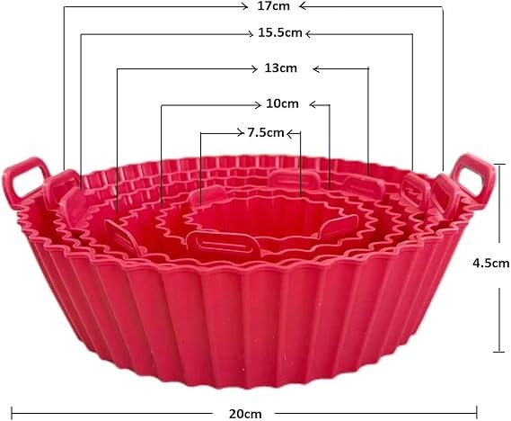 cocina - CESTA DE SILICONA DE 6 UNIDADE