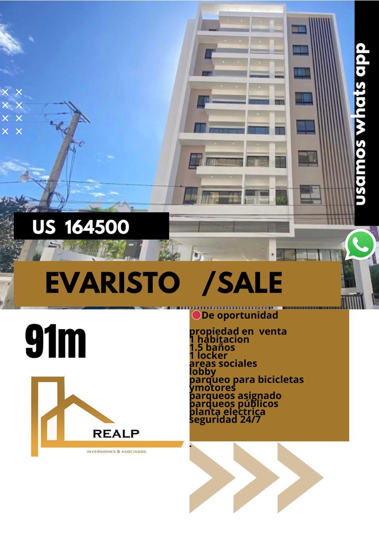 apartamentos - Apartamento en Evaristo venta  0