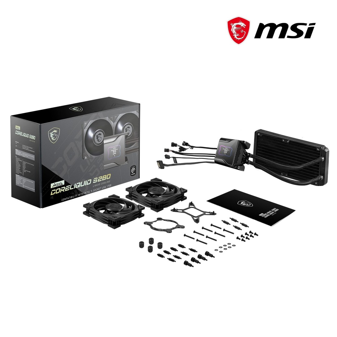 accesorios para electronica - OFERTA MSI MEG CoreLiquid S280 - Enfriador líquido de CPU AIO 2