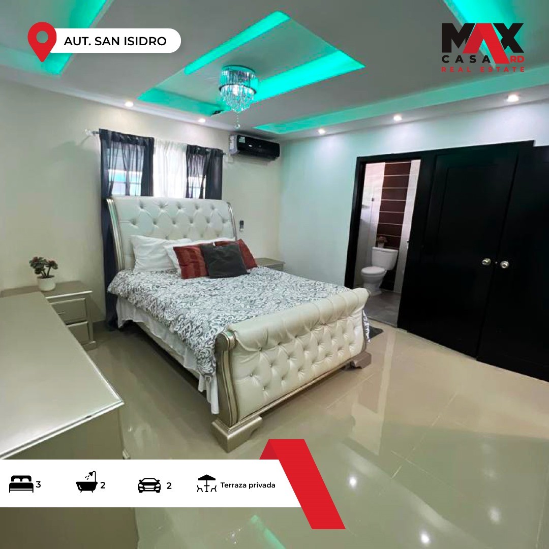 apartamentos - APARTAMENTO EN VENTA, AMUEBLADO UBICADO EN LA AUTOPISTA SAN ISIDRO 