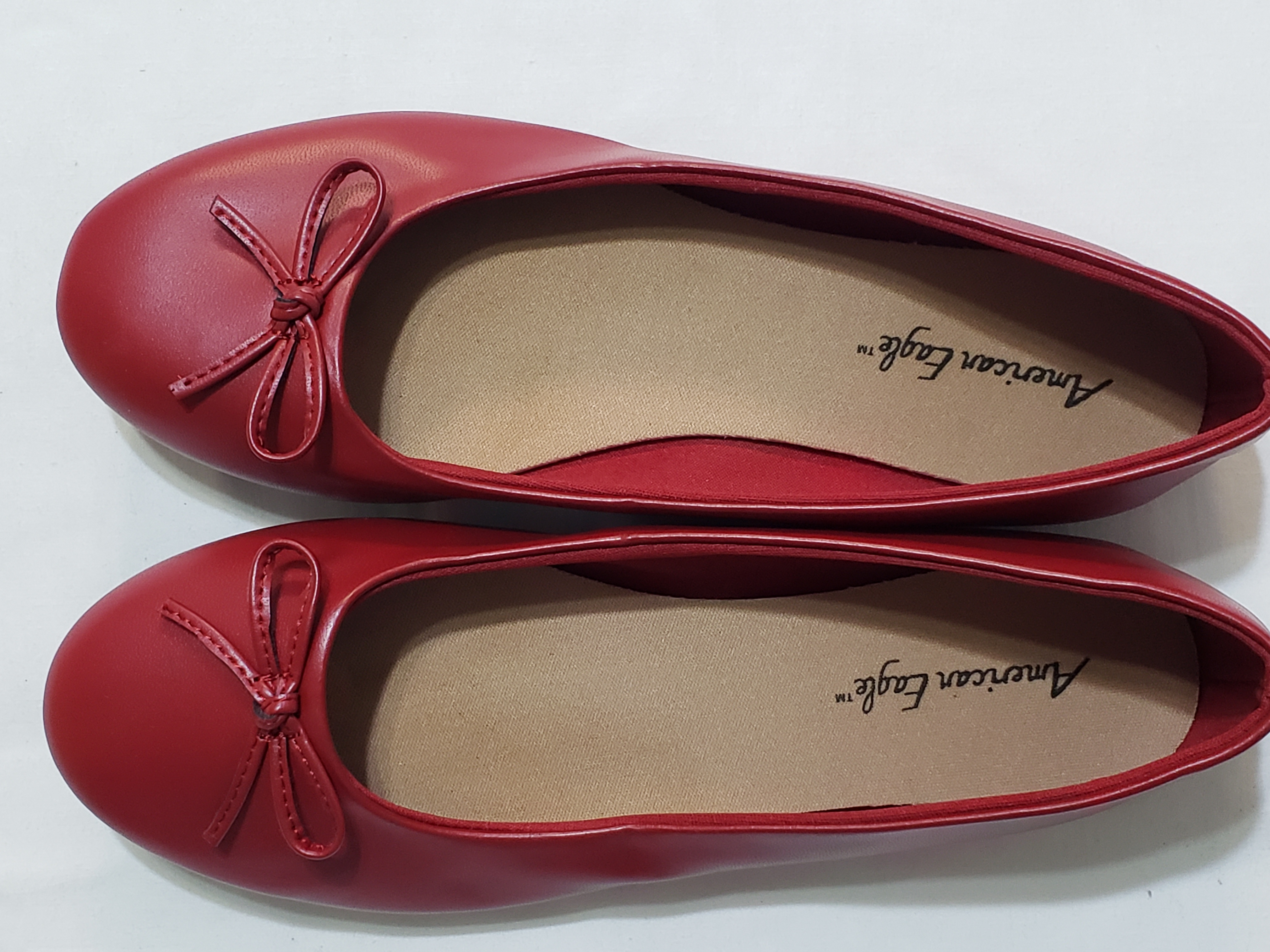 zapatos para mujer - Flats de Mujer Rojos American Eagle (Un solo uso ) 1