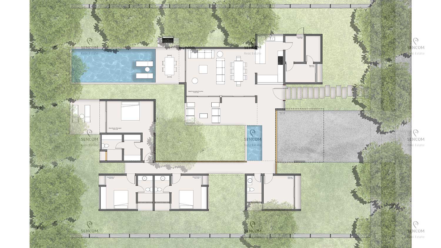 casas vacacionales y villas - Fabulosa Ecovilla Sonnet de 1 piso y Diseño Único 5