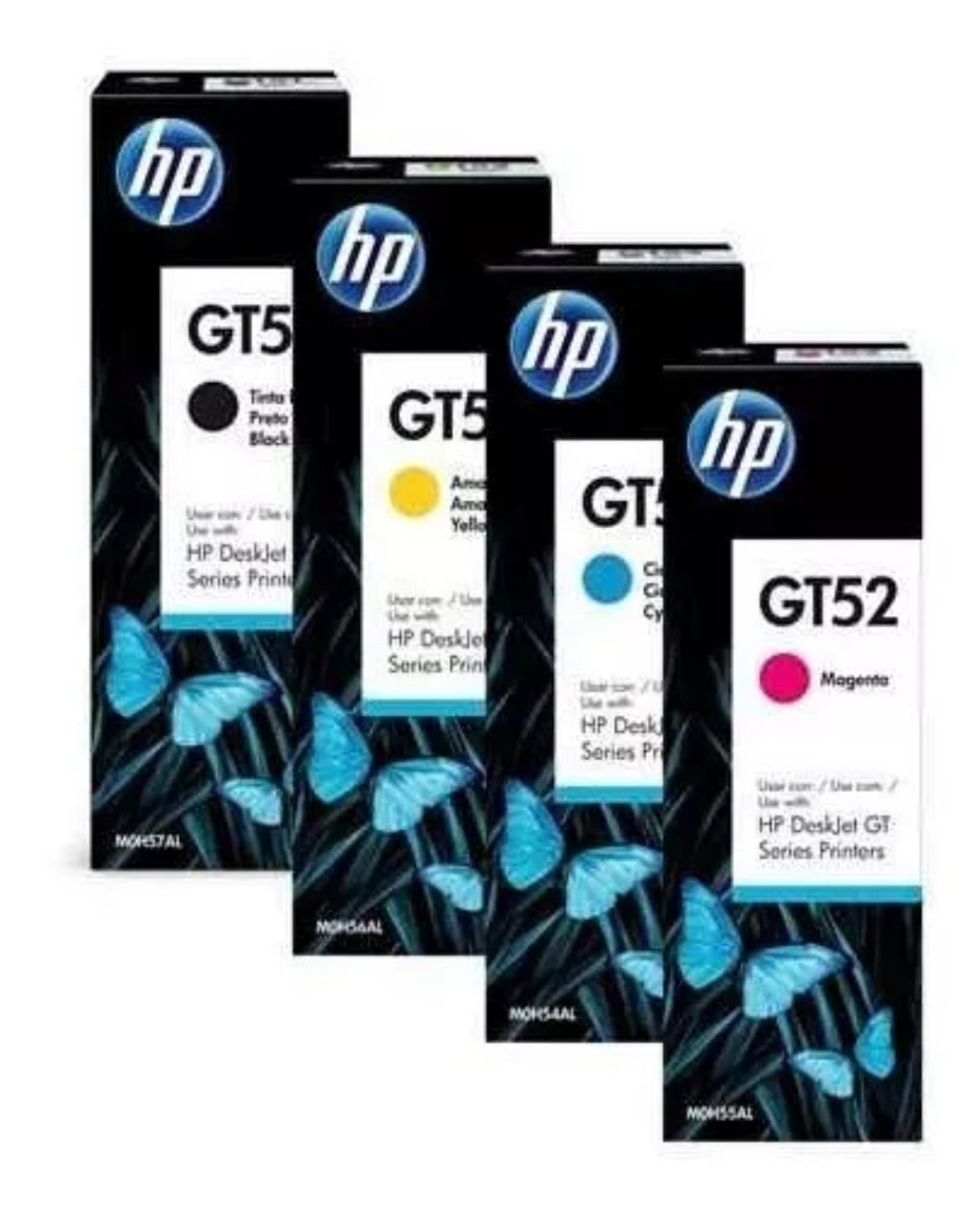 impresoras y scanners - BOTELLA DE TINTA HP ORIGINALES GT52, GT53  COLORES Y NEGRA  0