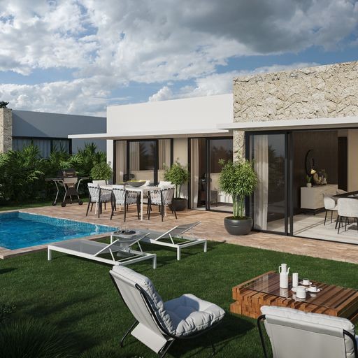 casas vacacionales y villas - Proyecto compuesto por 104 elegantes villas independientes de 2 y 3 habitaciones