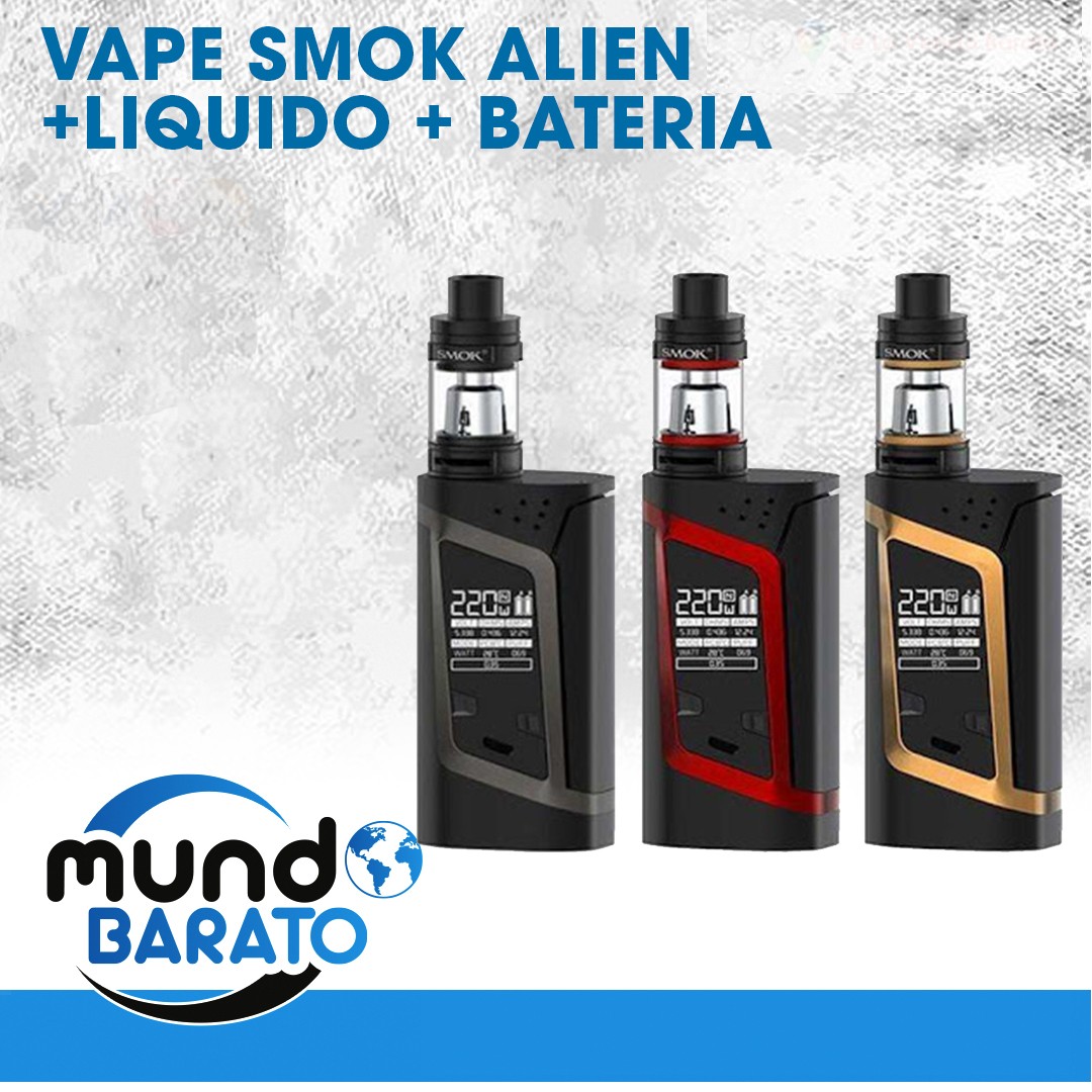 hobby y coleccion - Vape Smok Alien 220wt Vaper + Baterías + Liquido