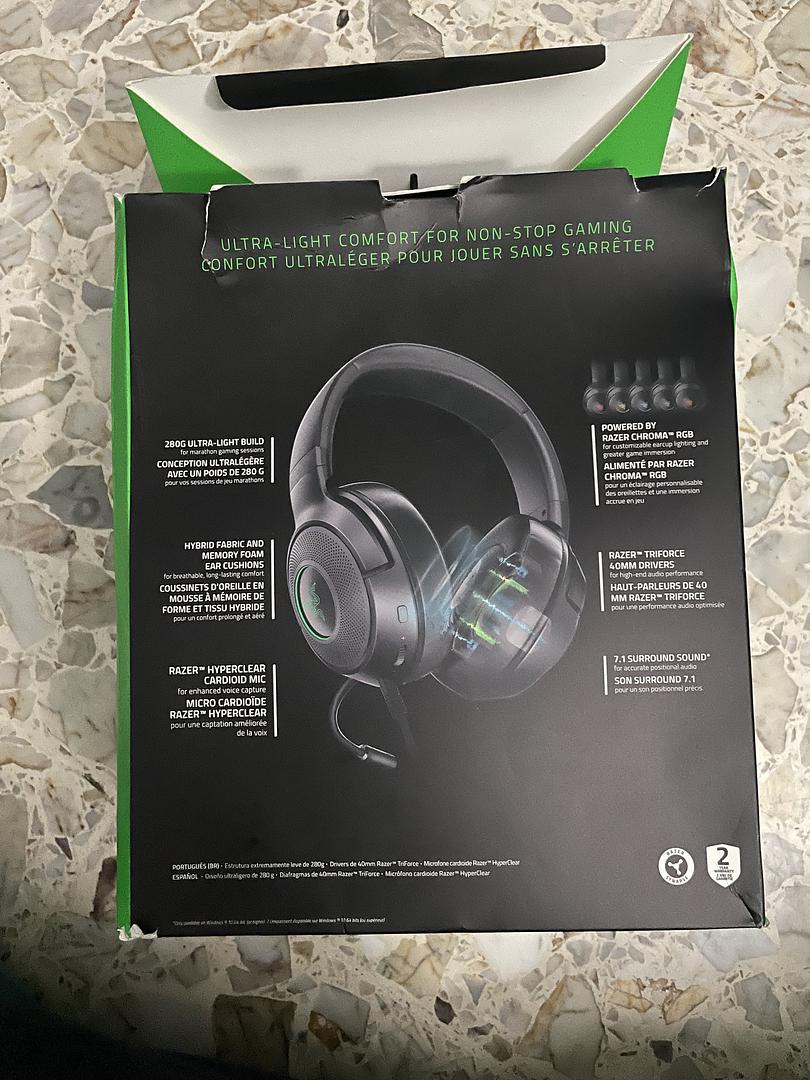 consolas y videojuegos - Aduifonos Gaming (Razer Kraken V3 X) 1