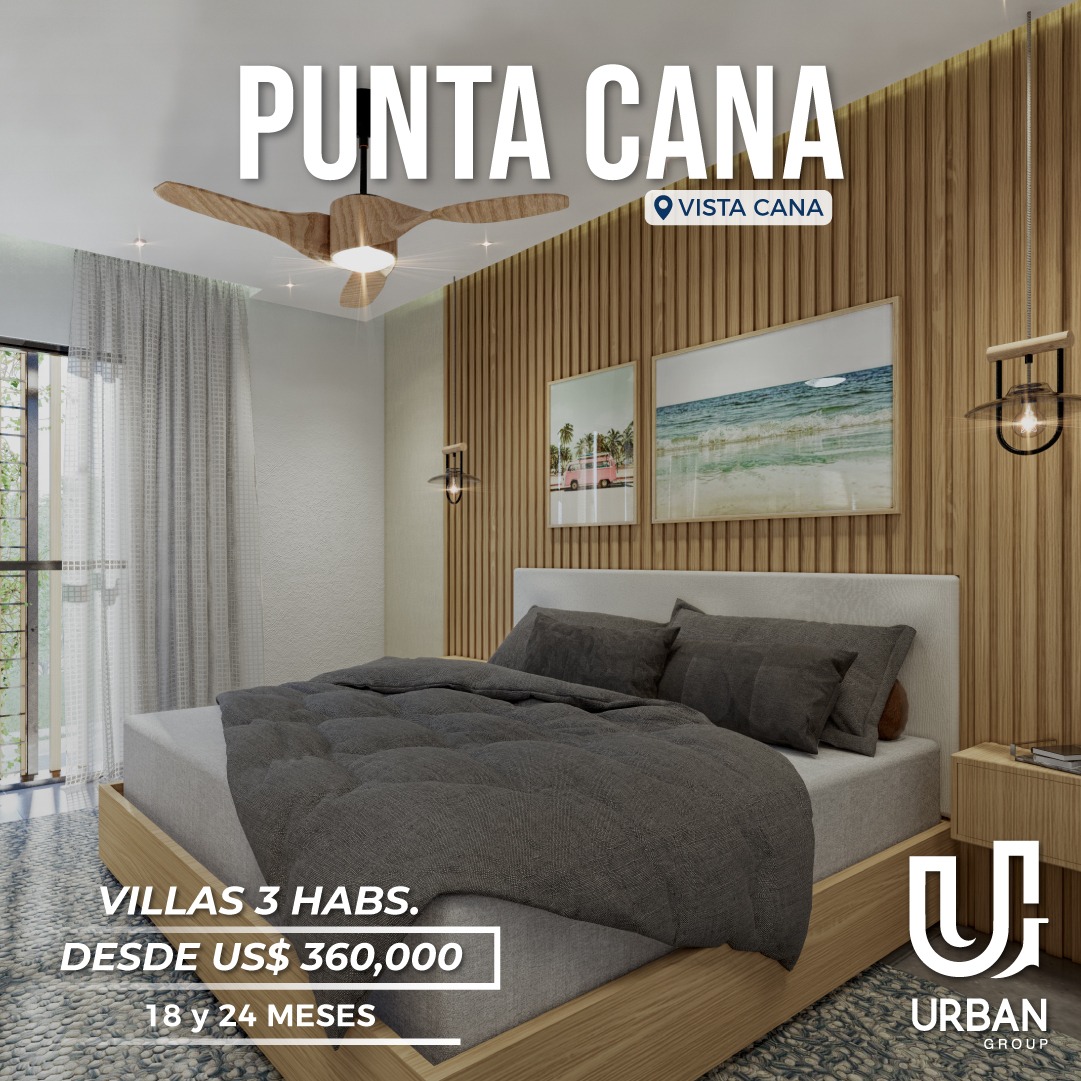 casas vacacionales y villas - Villas de 3 Habitaciones en Vistacana Punta Cana  3