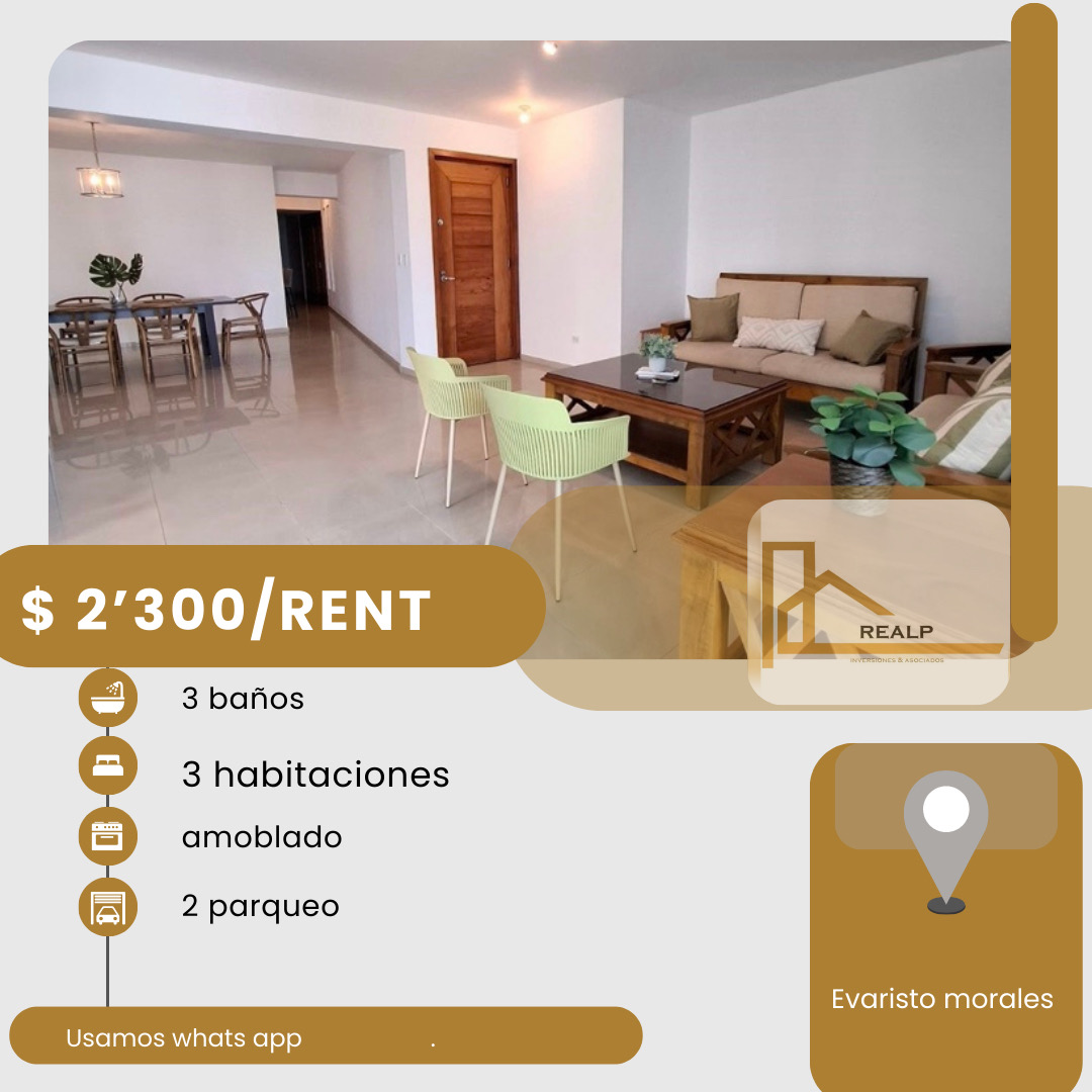 apartamentos - hermoso apartamento en sector Evaristo Morales céntrico y acogedor 