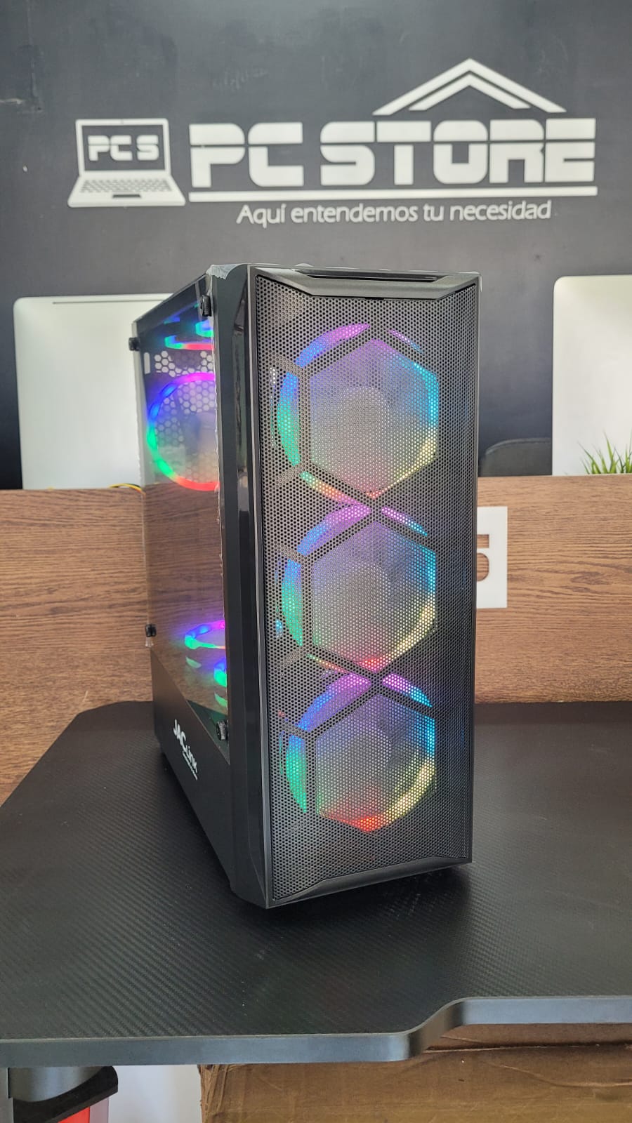 computadoras y laptops - CASE GAMING ATX JACLINK INCLUYE 8 VENTILADORES RGB 2