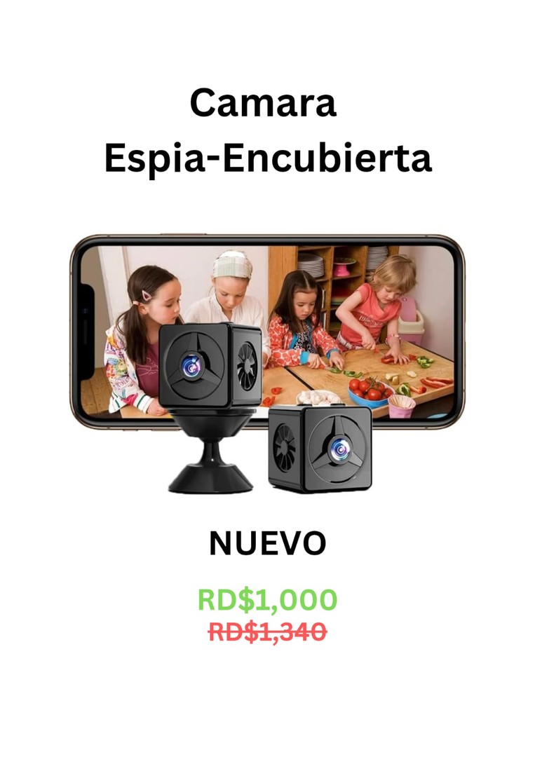 camaras y audio - Camara Inhalambrica Wi-Fi (Tipo: encubierta ó escondida) $670 1