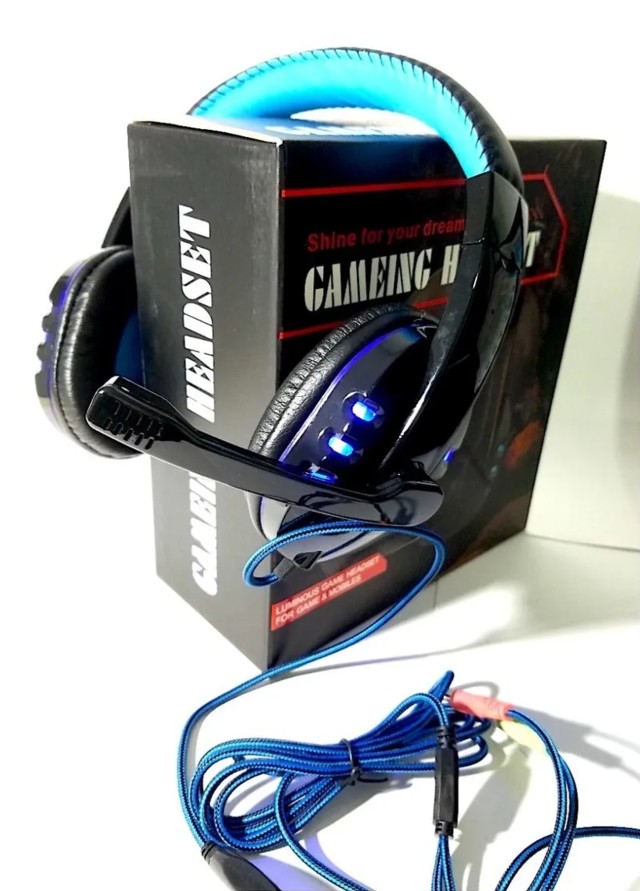 accesorios para electronica - Audifonos Gaming con microfono auriculares Gamer Jugar play cascos videojuegos 1