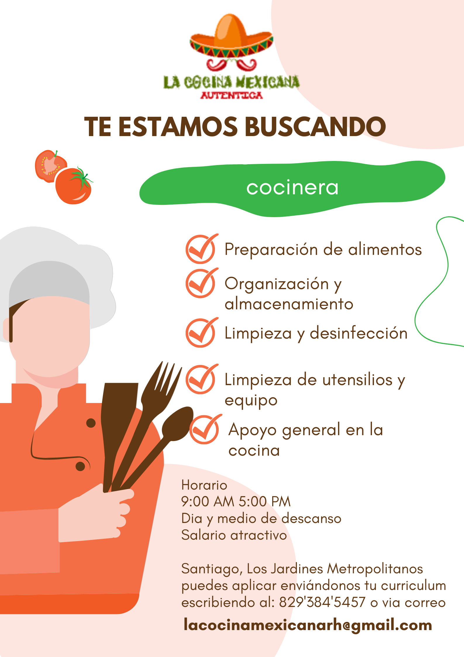 candidatos - Cocinera 