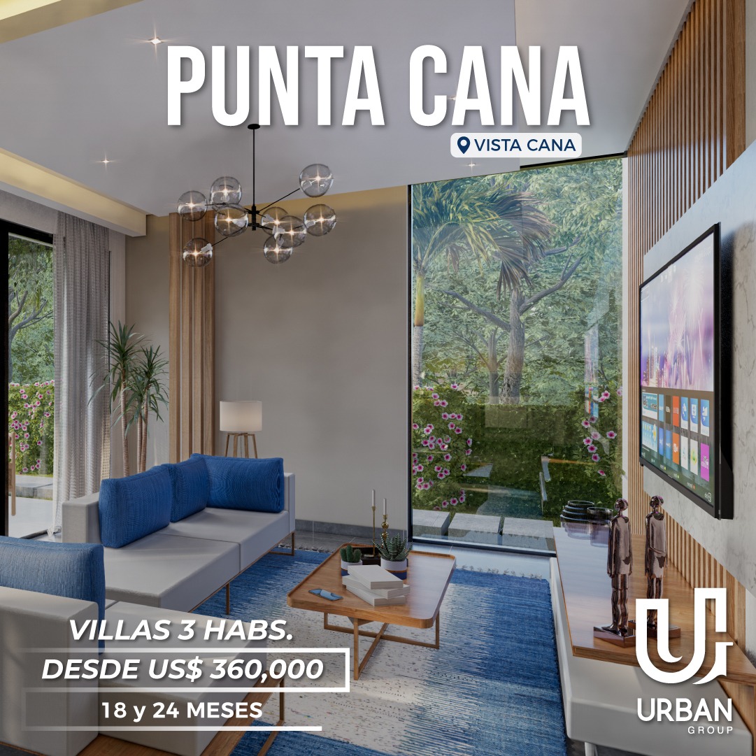 casas vacacionales y villas - Villas de 3 Habitaciones en Vistacana Punta Cana  2