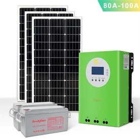 plantas e inversores - Controlador cargador solar 100Ah 1