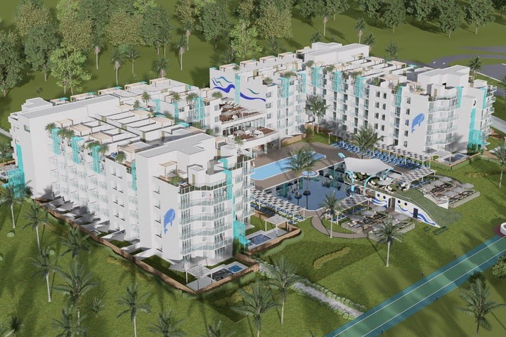 apartamentos - Proyecto en venta Punta Cana #23-1318 dos dos dormitorios, amplia piscina, canch
