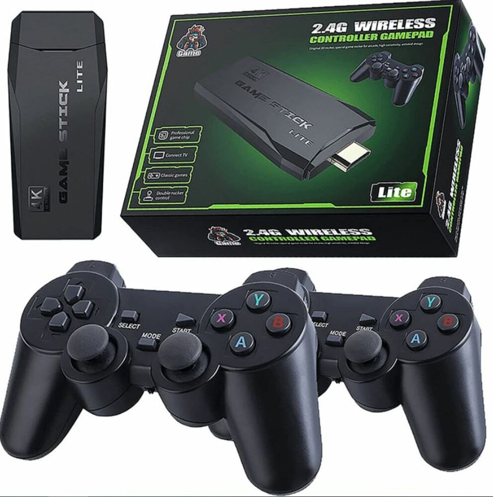 consolas y videojuegos - Consola de juegos inalámbrica Retro Stick de 64 GB, 4k HDMI más de 10k de juegos 1