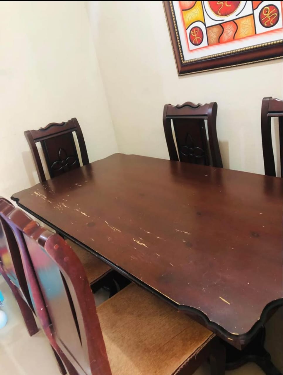 muebles y colchones - Juego de comedor de 6 sillas