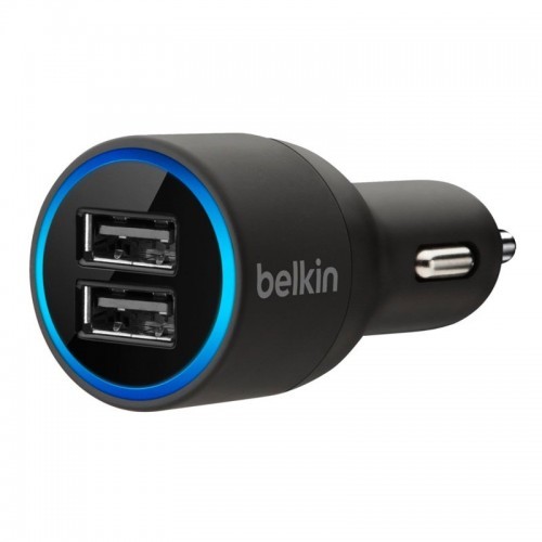 accesorios para electronica - CARGADOR BELKIN PARA CARRO DOBLE PUERTO CON CABLE MICRO USB 2