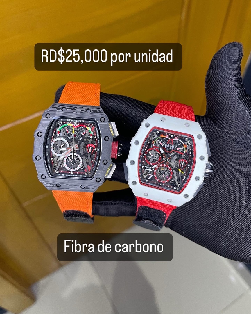 joyas, relojes y accesorios - Relojes Richard Mille Case fibra de carbono De oportunidad  0
