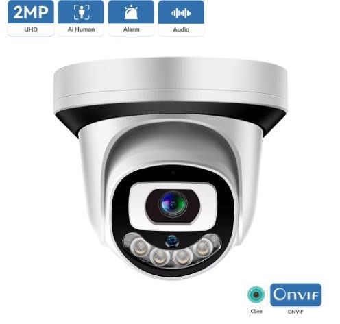 camaras y audio - Camara de Seguridad Wifi 1080P FHD Domo (Interior), Vision Nocturna Full Color