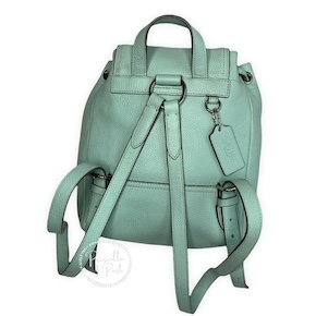 carteras y maletas - COACH mochila cartera en piel color MINT - Backpack Bag Mint Color 2