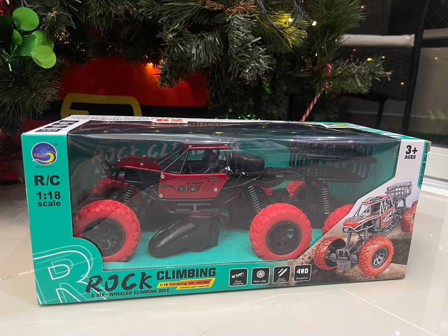 juguetes - Carrito todo terreno, escalador de piedras, rocas, con amortiguación 4WD R/C