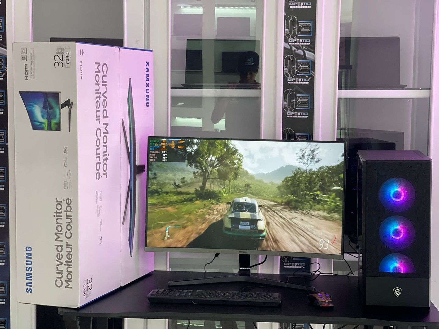 computadoras y laptops - Disponibles Monitor Samsung CR50 Curvo Full HD 32 Pulgadas 75Hz AMD DreeSync 2