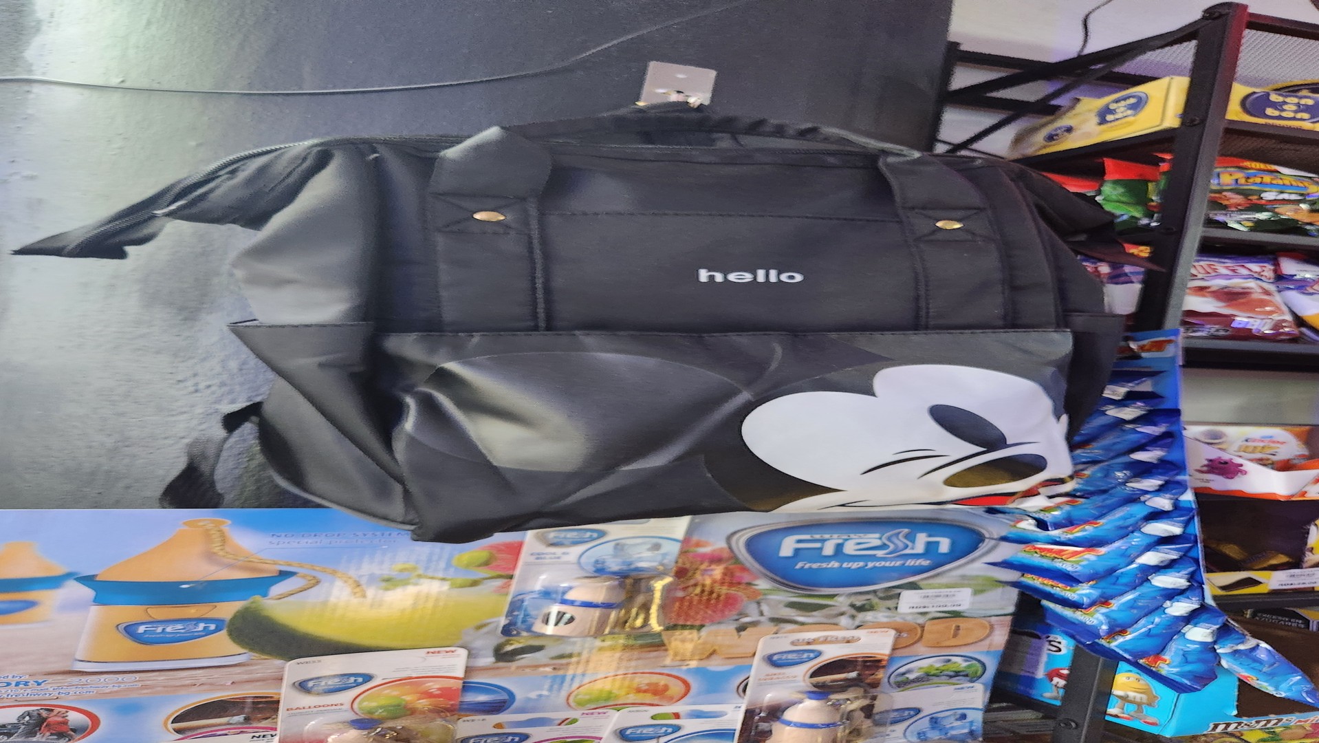 carteras y maletas - Mochila mickey mouse, bulto, bolsa, mochila negra.