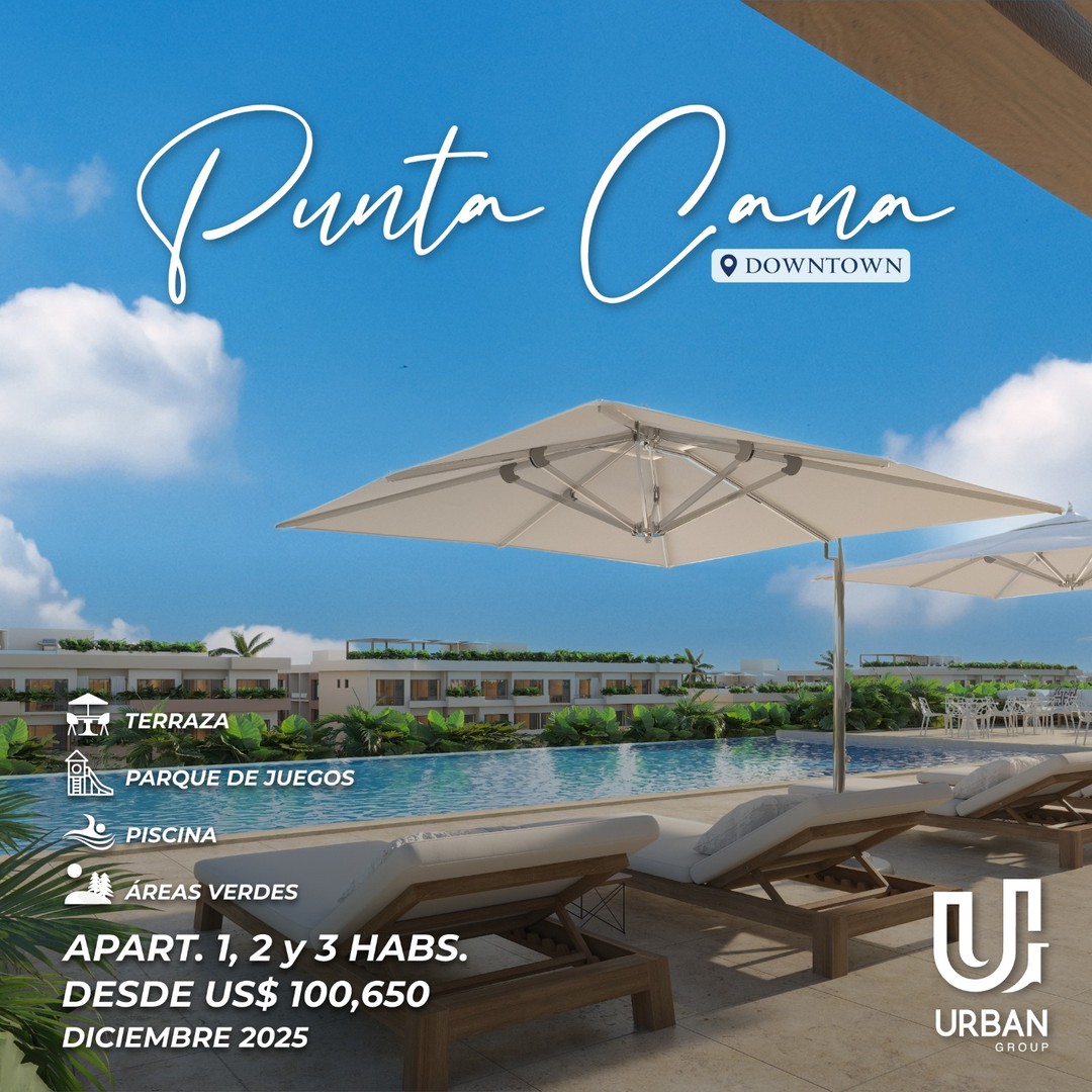 apartamentos - Apartamentos de 1, 2 y 3 Habs desde US$100,650 En Downtown Punta Cana