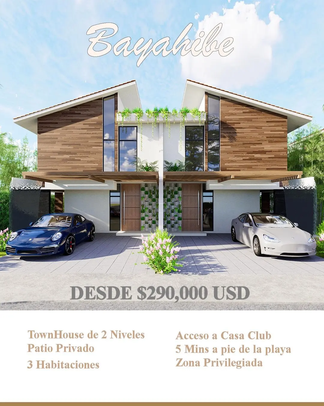 casas vacacionales y villas - Townhouses villas en Bayahibe frente al mar 0