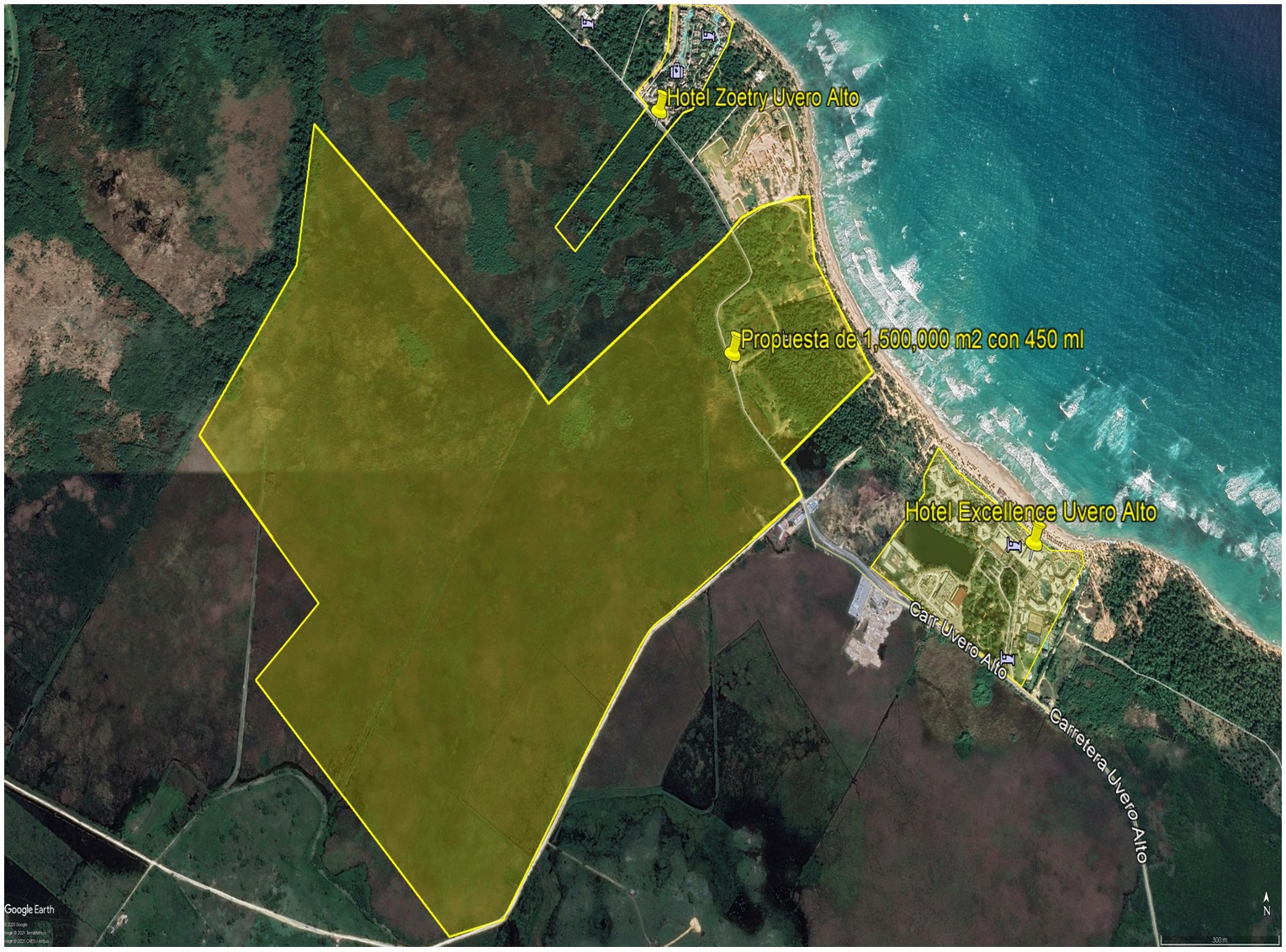 solares y terrenos - 1.5 MILLON DE METROS CUADRADOS CON PLAYA EN UVERO ALTO, CON LA MEJOR UBICACION 1