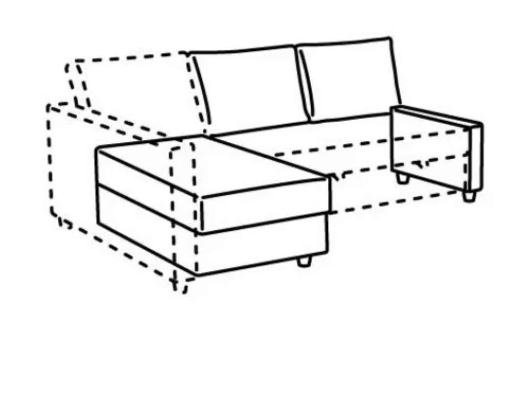 muebles y colchones - Sofá modular de vinilo blanco 2