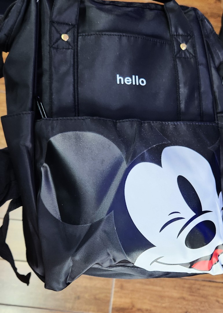 carteras y maletas - Mochila mickey mouse, bulto, bolsa, mochila negra. 1
