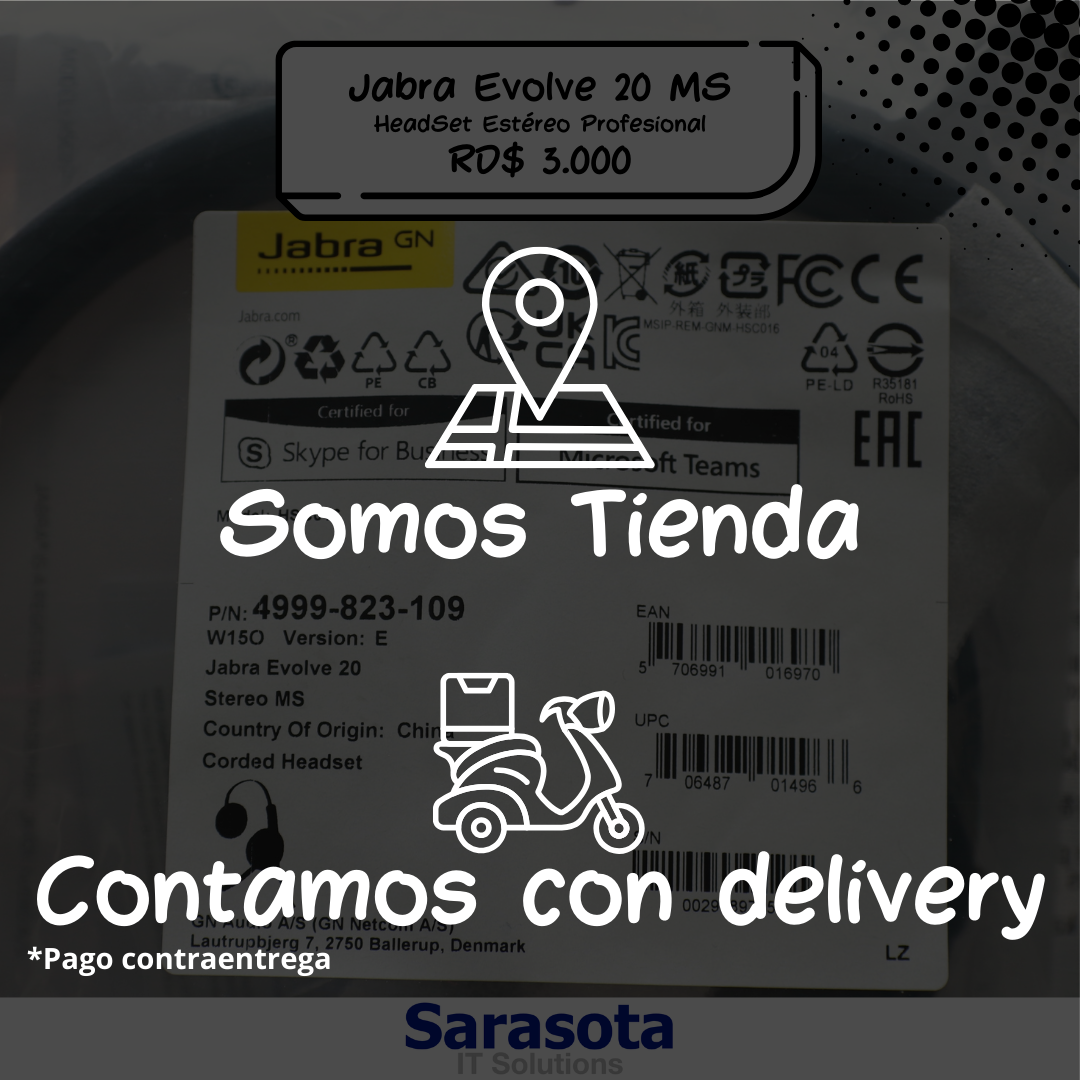 camaras y audio - Jabra Evolve 20 MS Stereo HeadSet HSC016 3