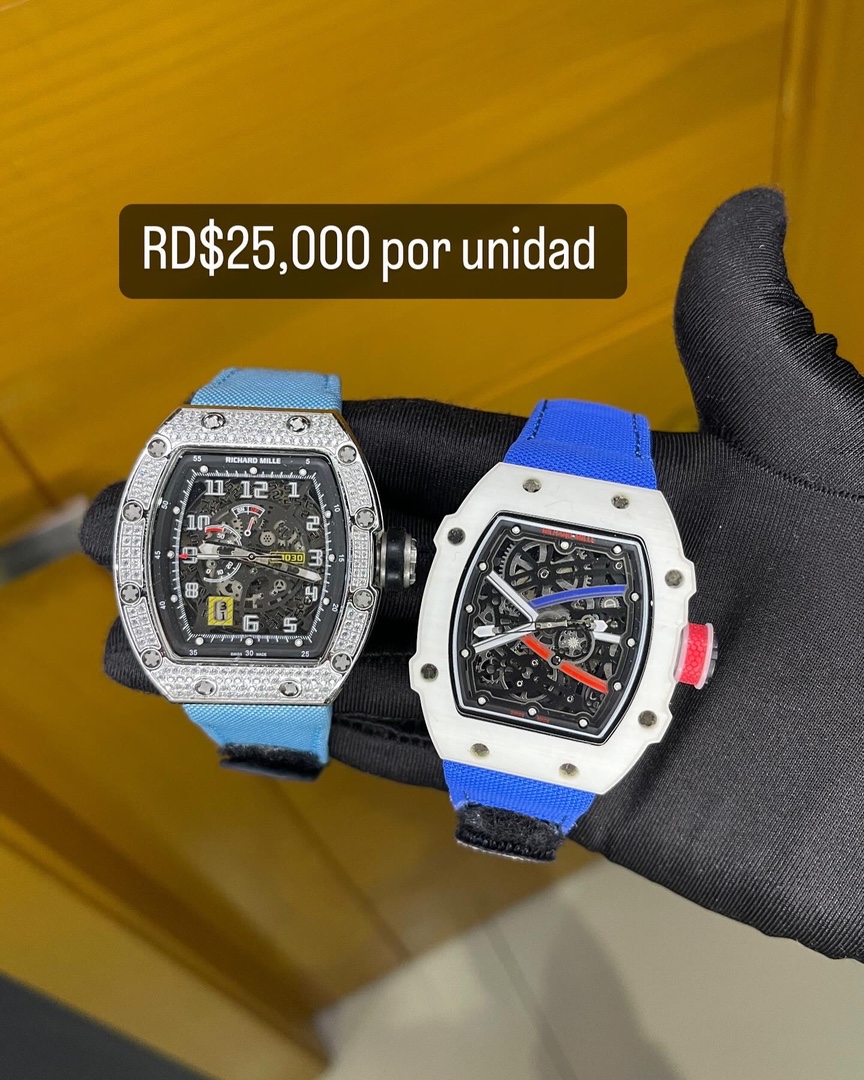 joyas, relojes y accesorios - Relojes Richard Mille Case fibra de carbono De oportunidad  2