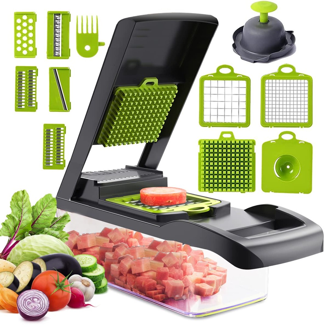 electrodomesticos - Cortadora de mandolina para cocina, multifuncional, picadora, veggie slicer 7