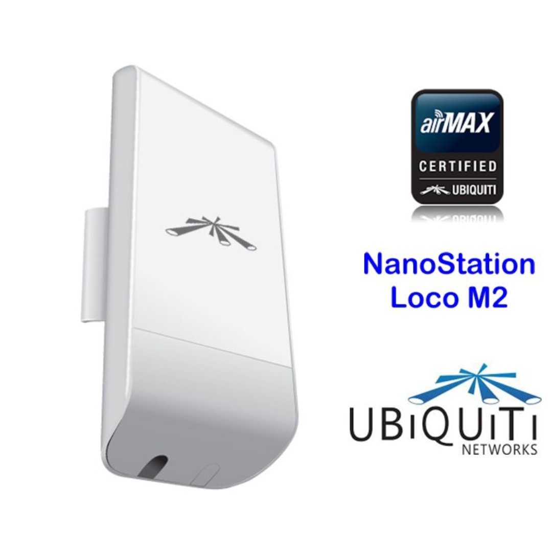 computadoras y laptops - ACCESS POINT UBIQUITI NANOSTATION LOCO M2 INDOOR OUTDOOR 2.4GHZ 150 MBPS+ 8DBI C 0