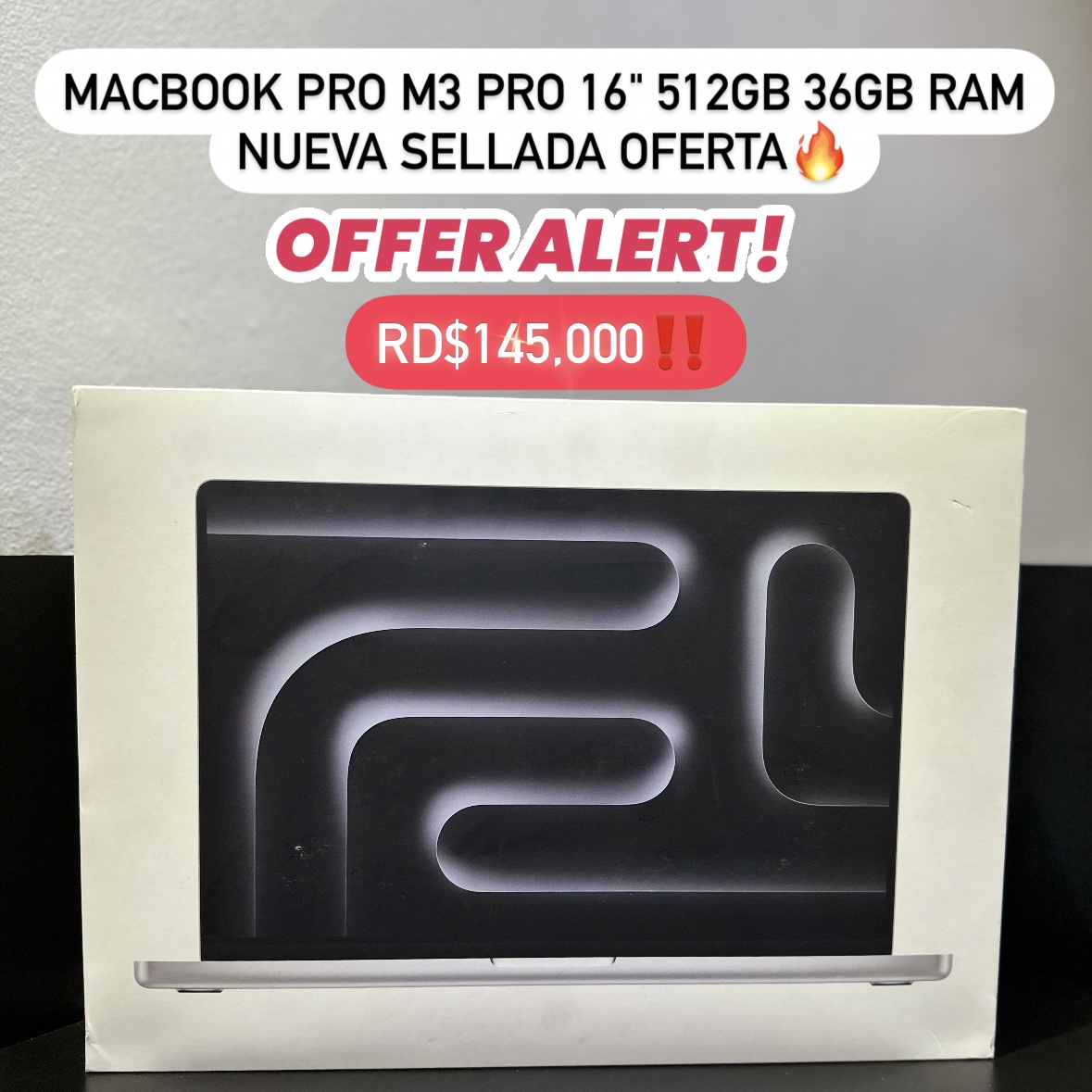 computadoras y laptops - MACBOOK PRO M3 PRO 16" 512GB 36GB RAM SELLADA OFERTA🔥