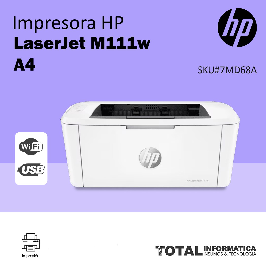 impresoras y scanners - IMPRESORA HP LASERJET M111W PRINTER - LASER - LETTER, LEGAL - WIRELESS - 21 PPM 