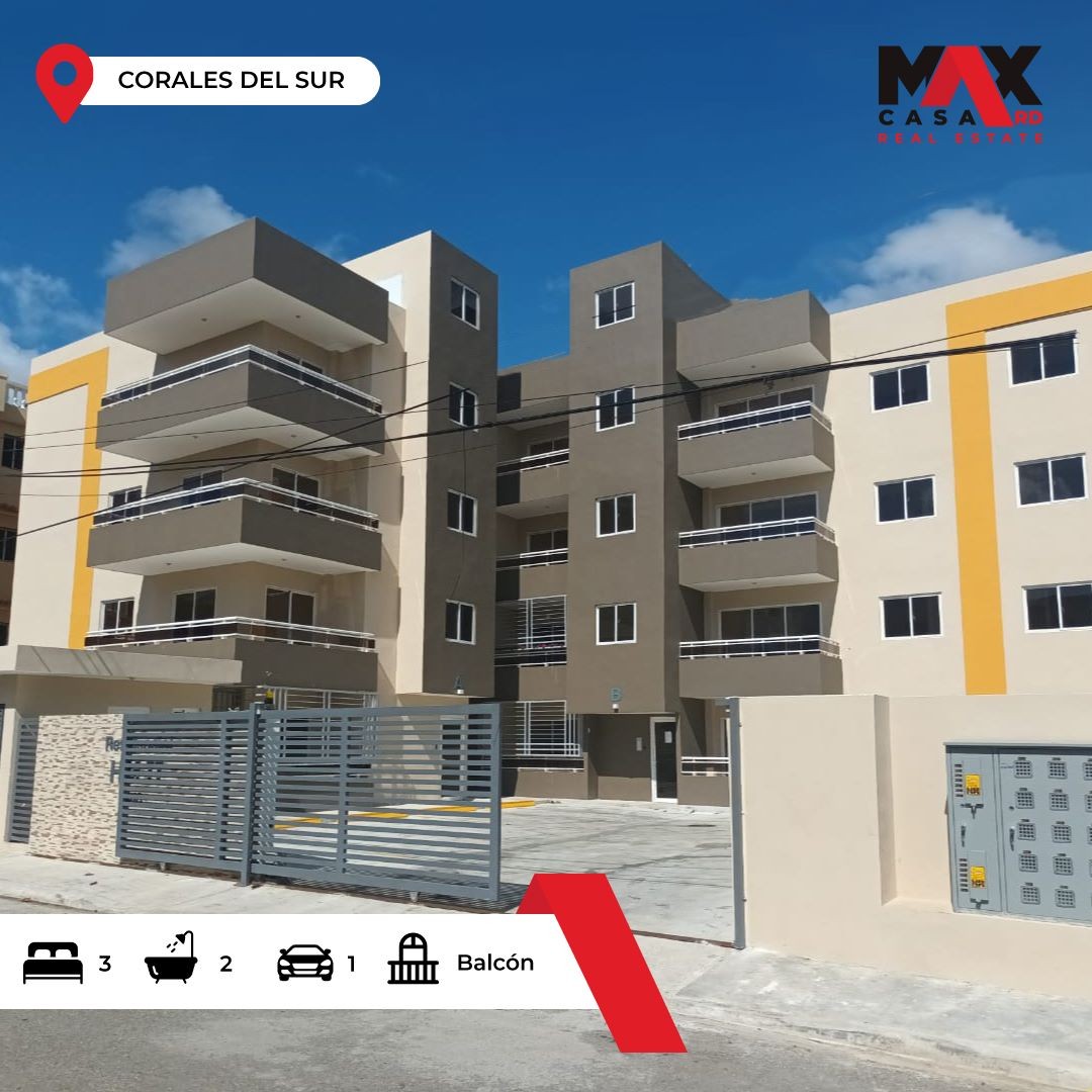 apartamentos - APARTAMENTO LISTO EN VENTA UBICADO EN LOS CORALES DEL SUR, SANTO DOMINGO ESTE 