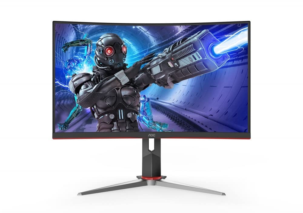 computadoras y laptops - Nuevos Monitor AOC 27 Pulgadas Curvo Full HD de 165HZ Disponibles 1